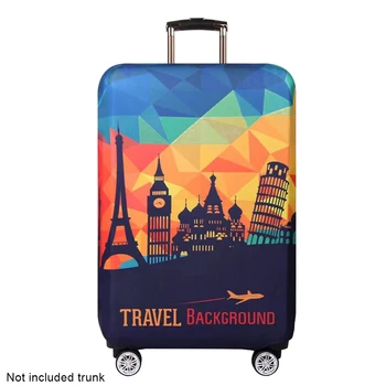 

Washable Anti Dust Luggage Cover Elastic Protection Thickened Decorations Printed Double Stitched Wear Resistant Scratchproof