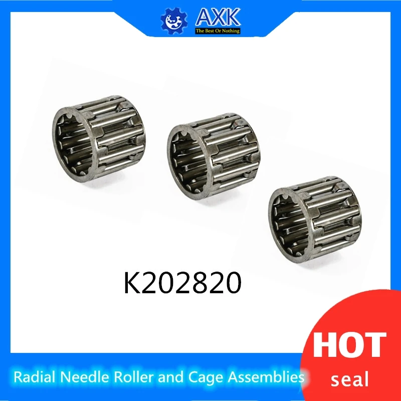 

K202820 Bearing size 20*28*20 mm ( 2 Pcs ) Radial Needle Roller and Cage Assemblies K202820 19245/20 Bearings K20x28x20