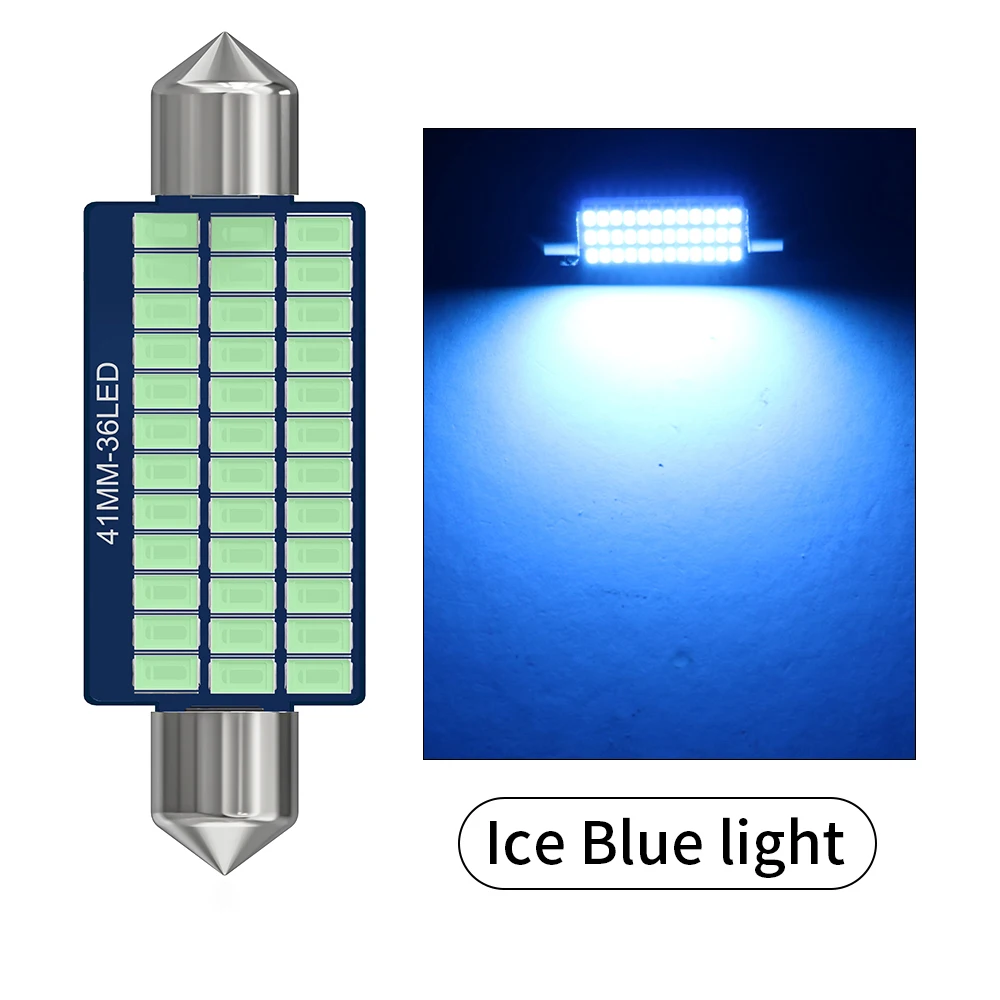 Safego 4x C5W LED 36 Feston CANBUS 4014 12SD Apoule Navette LED Plafonnier Voiture Dôe