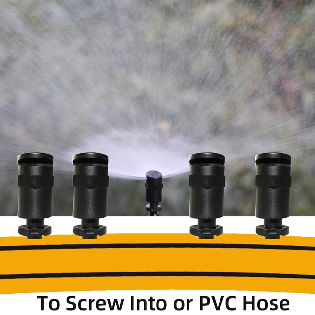 20Db 180 Fokos Fekete Refrakciós Fúvóka Sprinklerek 1/4 ' Barb 4/7 Mm -Es Csavarcsatlakozók Permetező Kerti Növények Öntözése - Image 5