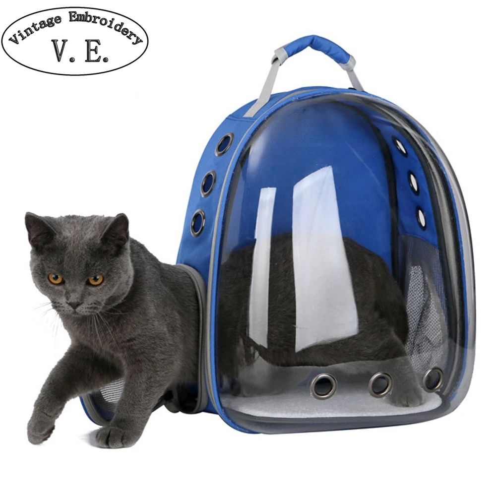 

Portable Cat Bag Pet Cat Carrier Bag Transparent Capsule Breathable Travel Parrot Cat Dog Bird Backpack Kitten Carrying Cages