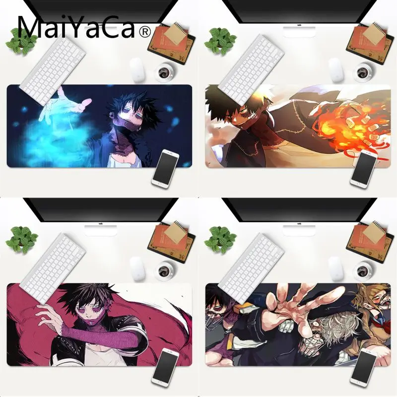 

MaiYaCa MY HERO ACADEMIA DABI Rubber Pad to Mouse Game Anti-slip Gaming Mouse Mat xl xxl 600x300mm for Lol world of warcraft