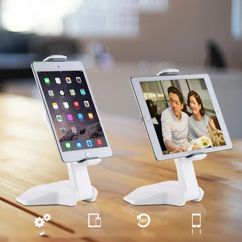 

Desktop Tablet Stand Long Arm Rotation Cellphone Holder Adjustable Lazy Tablet Mount Compatible for 7-15'' iPhone iPad