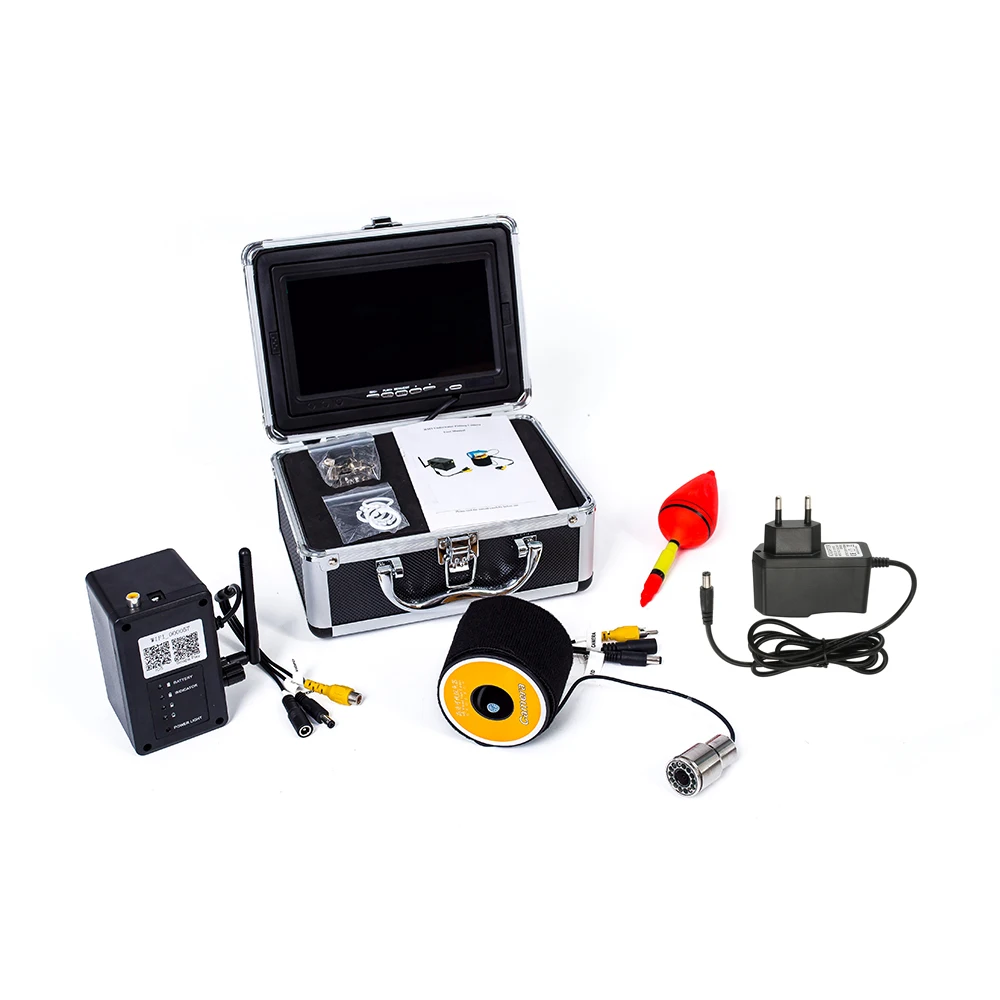 

1000TVL WiFi Underwater Fishing Camera Fish Finder 5 Mobile App Viewing for iOS for Android 7 inch Color Monitor 30m Cable