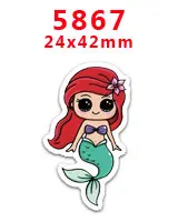 Кабошоны 30 шт мультфильм плоское украшение из смолы pr 6640 - Цвет: 5867