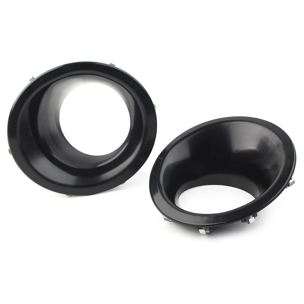 Auto Black ABS Front Bumper Fog Lamp Light Cover Bezel For Land Rover Disvovery 4 LR4 2010 2011 2012 2013 2014 2Pcs car accessories