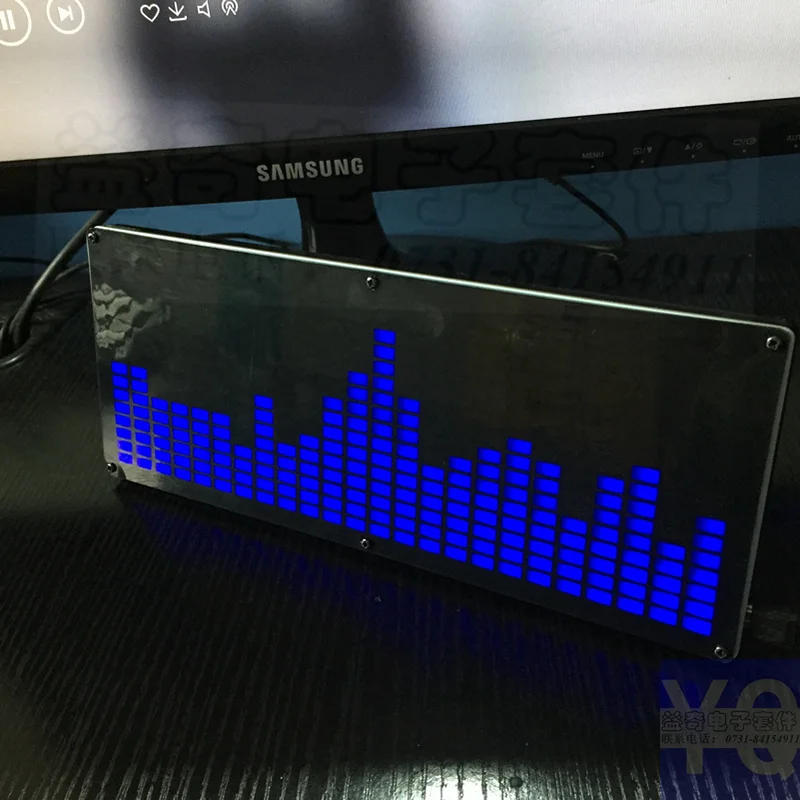 Large 24-segment LED music spectrum electronic production DIY kit parts level display VFD 3