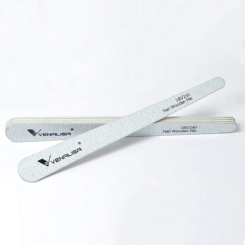VENALISA Neue Nagel Dateien 5 Teile/los Nagel Holz Datei Kalk 180/240 Doppel Seite Schleifen Buffer Nail art Werkzeug Für UV gel Polnisch – Detail 9