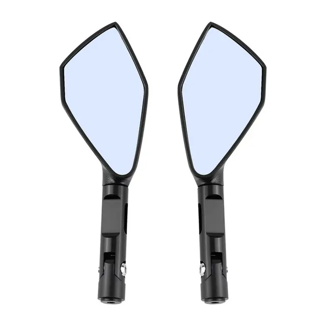 US $5.33 2pcs 10mm CNC Machined Motorcycle Rearview Side Triangle Spear Shape Mirrors Street Sports Bike FOR