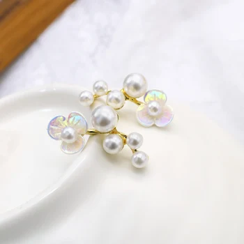 

AENSOA Korean Simulated Pearl Cute Earrings For Women 2020 New Fashion Jewelry Small Delicate Drop Earrings Wholesale Bijoux
