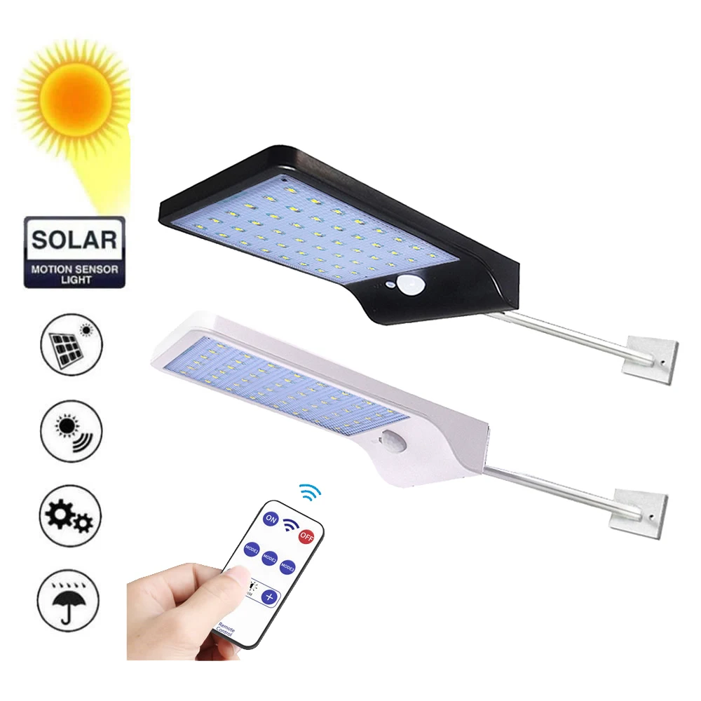 

remote 48/36 LED Solar lamp Garden Lights Waterproof PIR Motion Sensor solar Lamp Outdoor Security Emergency lights pole