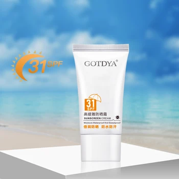 

Gotdya Sunscreen SPF31. Waterproof and sweatproof, isolate pollution, not sticky