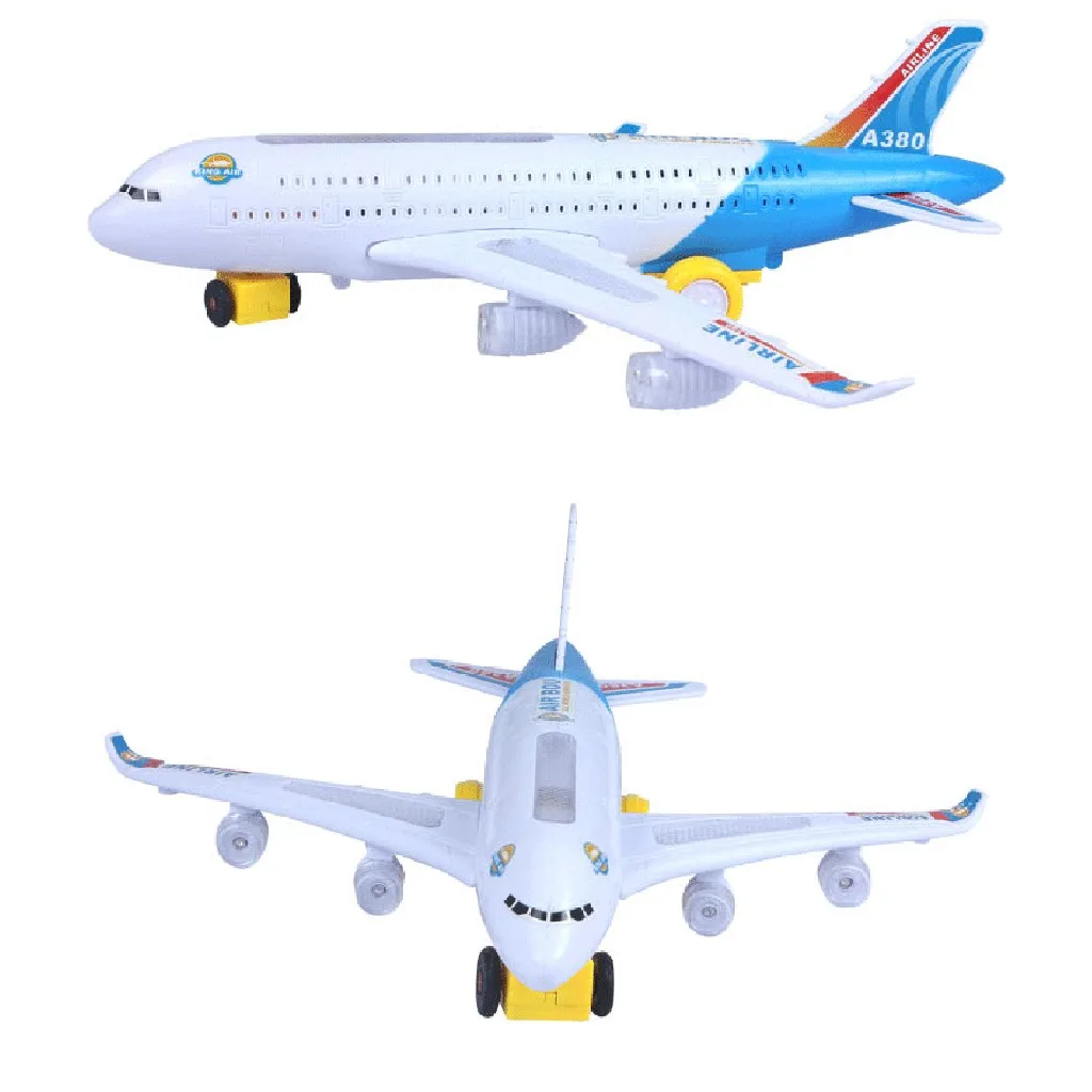 Игрушки для детей electritutu моделирование A380 детская игрушка модель самолета с музыкальным освещением домашний декор