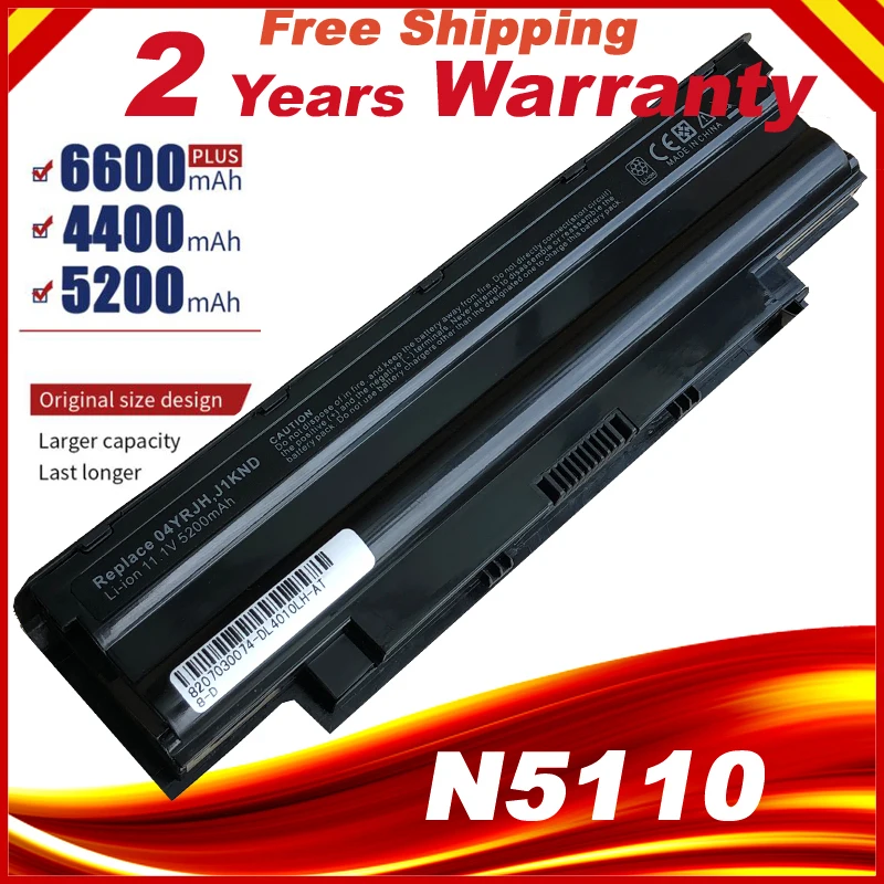 5200mAh лаптоп с Батарея j1knd для Dell Inspiron M501 M501R M511R N3010 N3110 N4010 N4050 N4110 N5010 N5010D N5110 N7 Быстрая