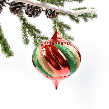 

Christmas window decoration decoration ball Christmas tree pendant 15/20CM painted onion ball gourd ball pendant ball