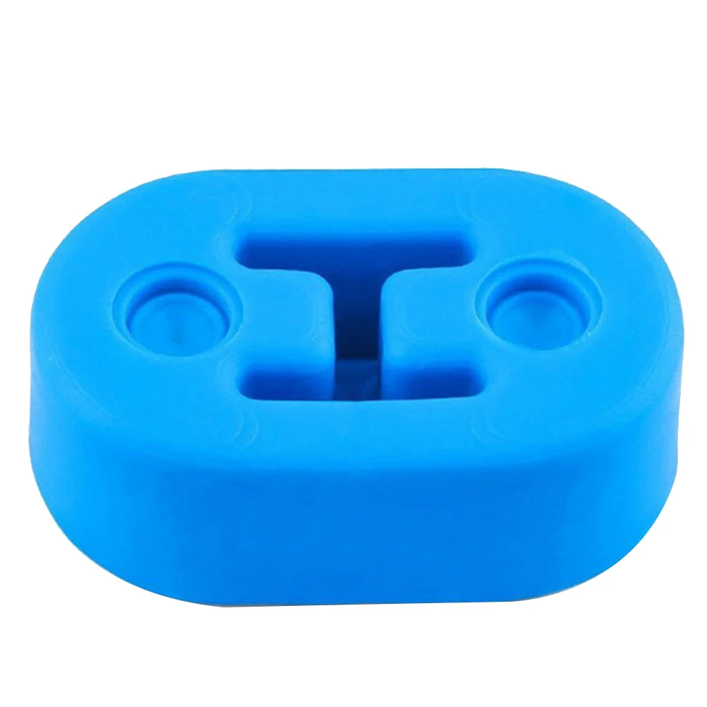 Muffler Replacement Parts Universal Car Insulator Rubber Heavy Duty Blue Mount Brackets Exhaust Hanger Tail Pipe 12mm 2 Hole
