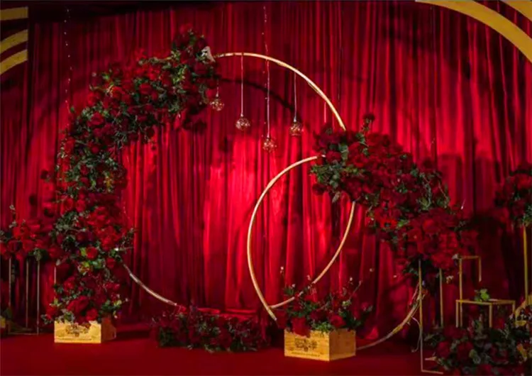 Bebe fiesta boda аксессуары decoracion de hierro forjado anillo redondo arco telon de fondo redondo arco cesped seda искусственные