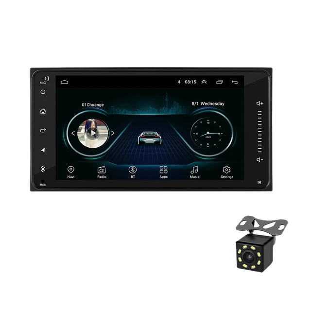 

2 Din 7 inch Android 8.1 Car Multimedia Player 1G+16G GPS Navigation WIFI Bluetooth Audio Stereo Radio Player For-Toyota Corolla