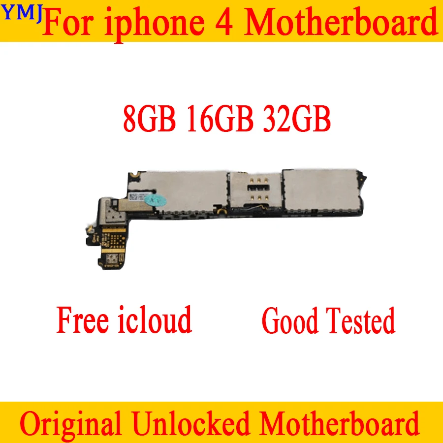 Заводская разблокированная материнская плата для iphone 4 с чистым iCloud оригинальная