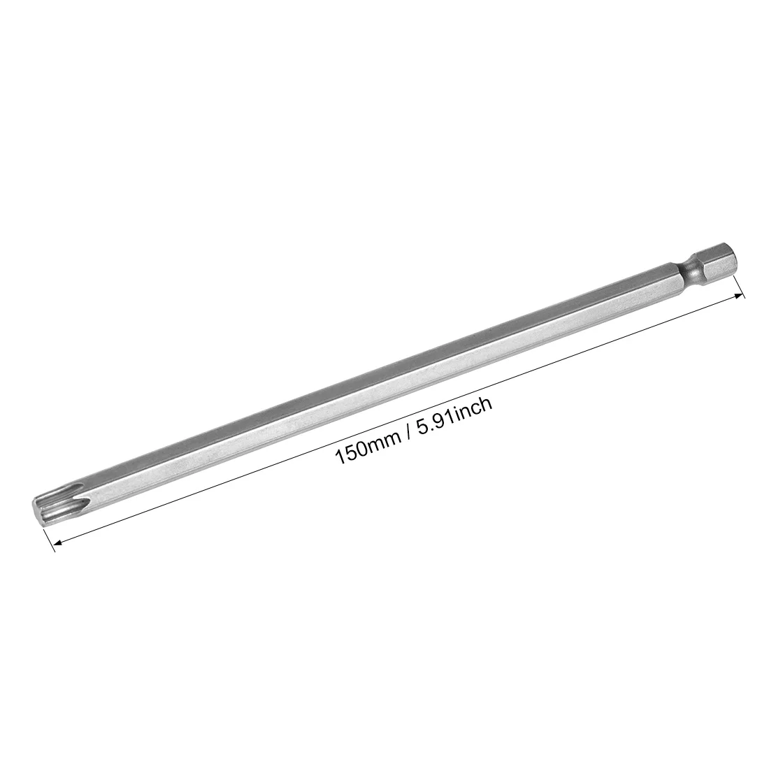 Отвертка uxcell Torx с шестигранным хвостовиком и шестигранным хвостовиком длиной 1/4 дюйма, Магнитный Отвертка S2 для электрических воздушных дрелей
