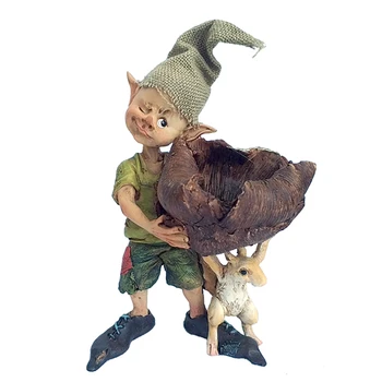 

Wandering Elf Miniature Figurines Resin Hand-Painted Mini Crafts Magic Fairytale Garden Home Decoration Creative Gifts