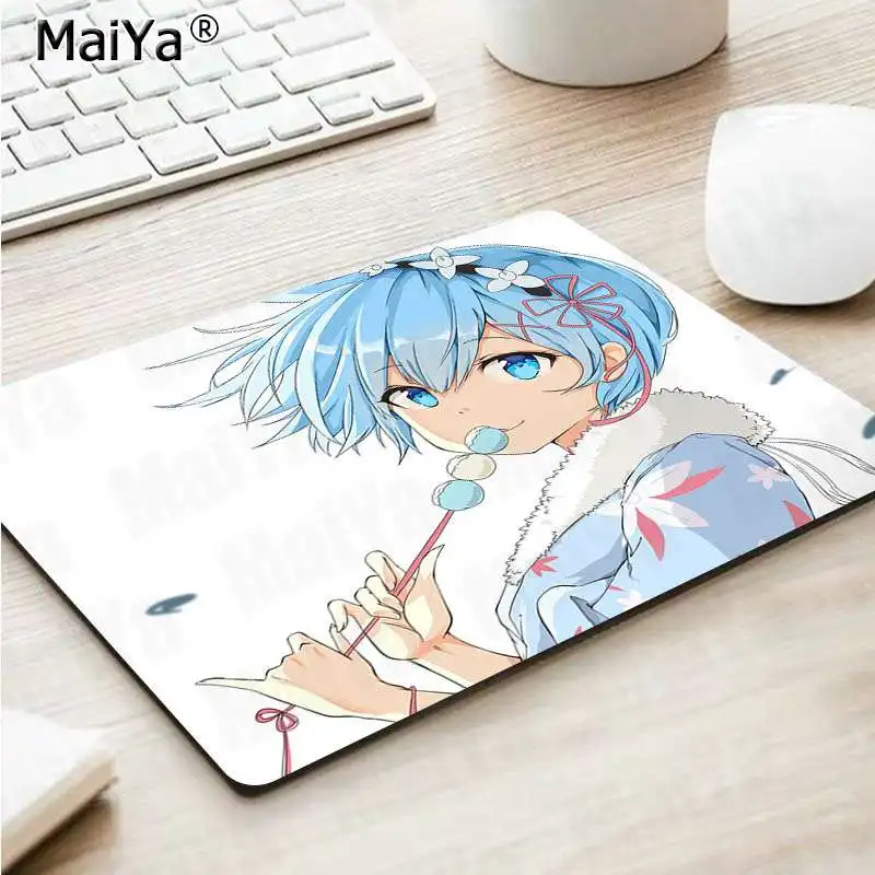 Maiya высокое качество Rem Re Zero Аниме девушка DIY дизайн игровой с узором коврик для мыши большой коврик для мыши клавиатуры коврик