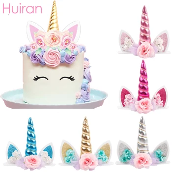 

Huiran Unicorn Birthday Cake Topper Decor Unicorn Party Decor Unicorn Birthday Supplies Happy Birthday Cake Topper