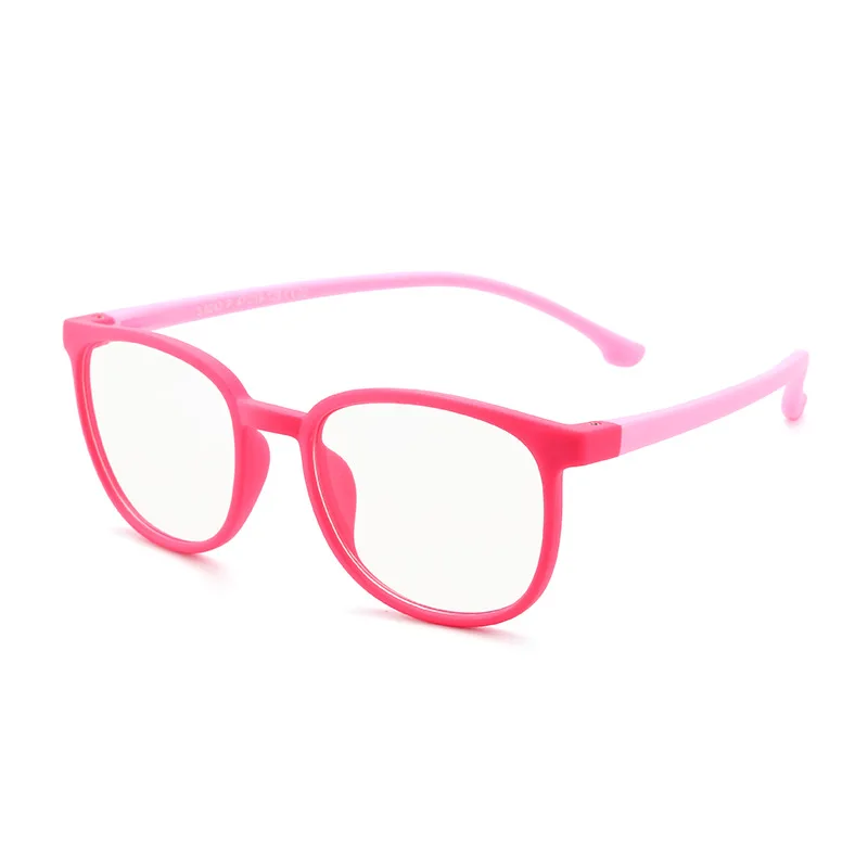 Oulylan детский анти-синий светильник, очки, брендовые Детские Мягкие силиконовые оправы, очки, оптические очки, модные детские очки - Frame Color: RED