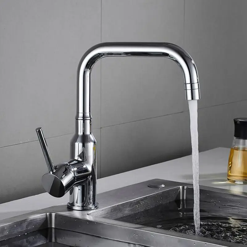  Kitchen Faucet Hot Cold Water Mixer Crane Dual mode Water Spout Faucets Deck Mounted Kitchen Sink T - 4000261607026