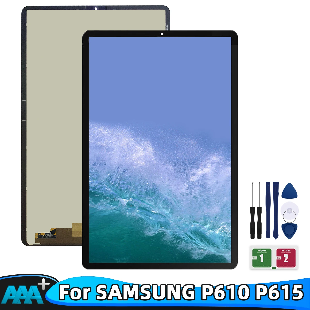 LCD Screen Touch Display for Samsung Galaxy Tab S6 Lite P610 P615 - 100% Tested, Glass Panel Digitizer Replacement. Description Image.This Product Can Be Found With The Tag Names Tablet Accessories Parts, Tablet LCDs Panels, Tablet Parts, Test