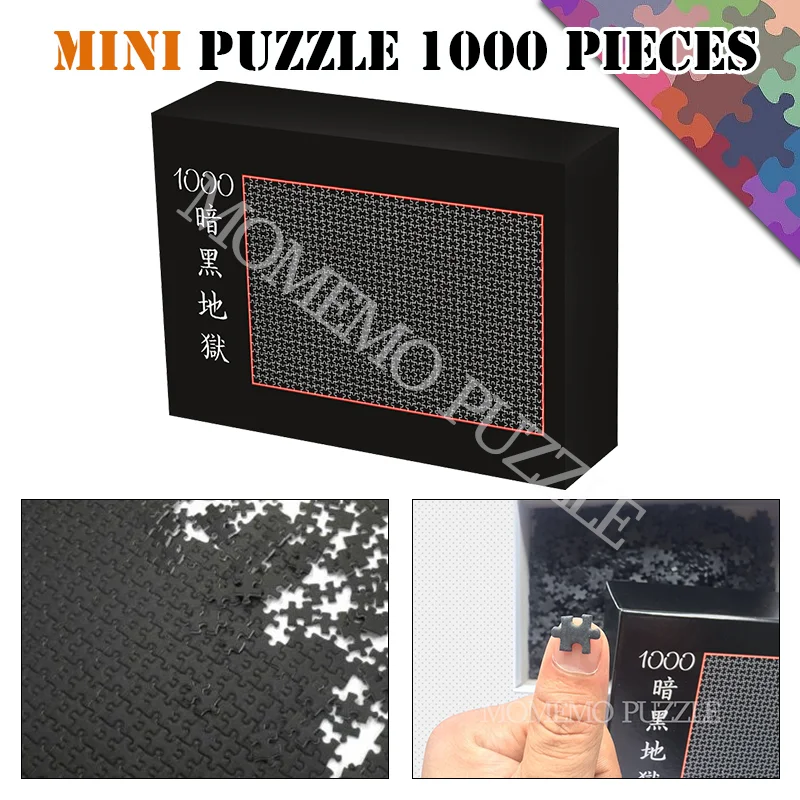 Mini Wooden Jigsaw Puzzles 1000 Pieces Black Hell Difficult Assembling Puzzles Toys For Adults Puzzle Games Kids Nice Gifts Puzzles Aliexpress