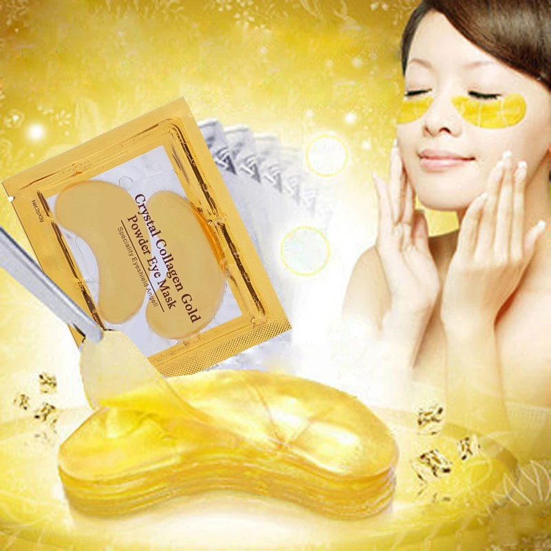 

10pcs Gold Crystal collagen Eye Mask Hotsale eye patches 10pcs=5 pack