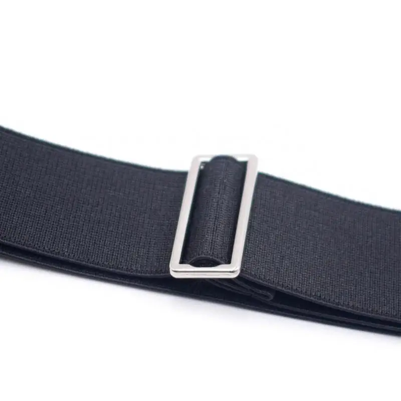 Модный держатель для рубашки регулируемый пояс женщин и мужчин черный цвет 120