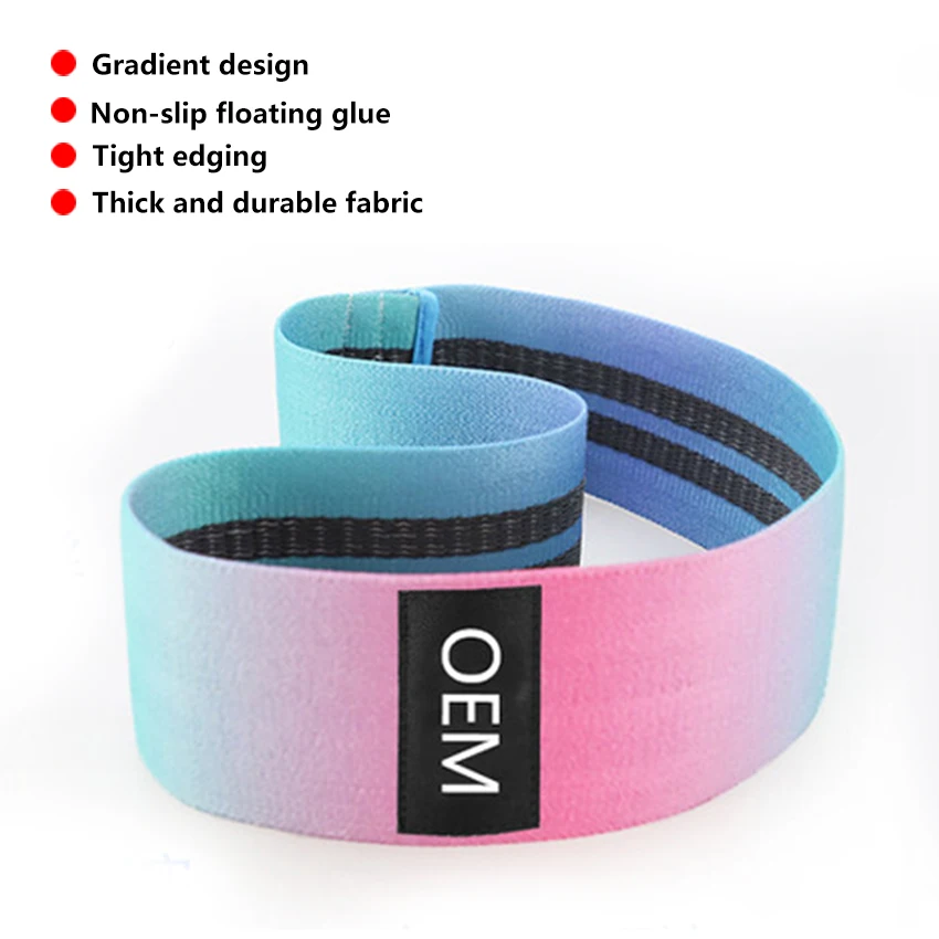 Нескользящая лента градиентного цвета для йоги фитнеса тренировок растягивания
