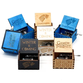

Dropshipping Wooden Hand Crank Queen The Legend of Zelda Game Of Thrones Star wars The Godfather Theme Music Box Christmas Gift
