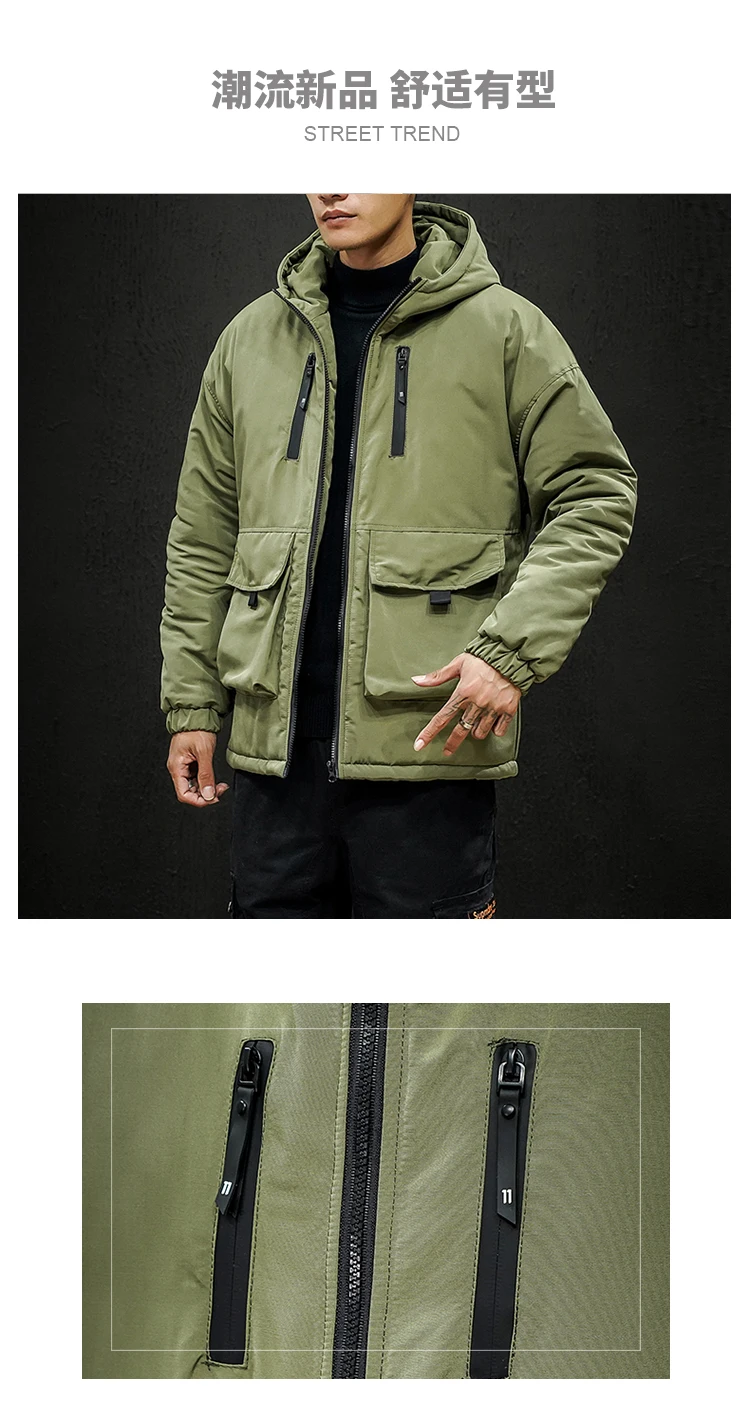 M-5XL Зимняя парка мужская повседневная мужская s зимняя куртка и пальто Мужская Зимняя парка из плотного хлопка размера плюс с капюшоном