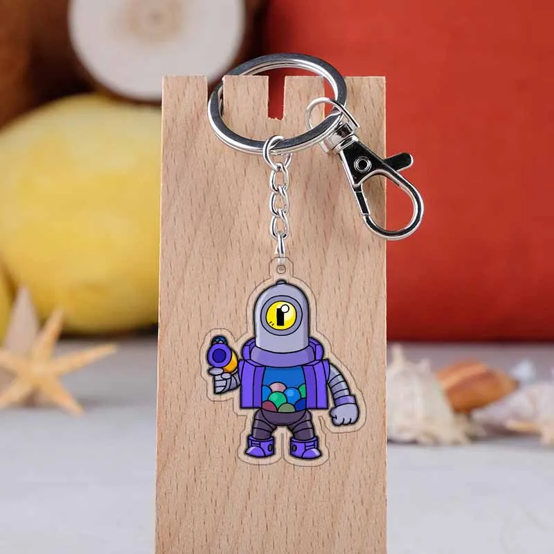 anime Brawl Action Toy Figure keychain Shelly Colt Jessie Brock Dynamike El primo Barley Poco Ricochet Darryl Penny Frank Morti - Цвет: Z