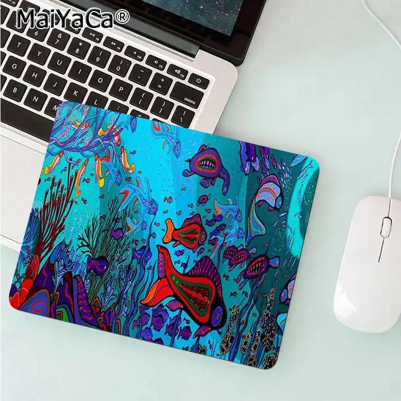 No Lock Edge18x22cm MaiYaCa Печатный psicodelico cogumelo красивый коврик для мышки в стиле аниме Гладкий коврик для письма настольные компьютеры мат игровой коврик для мыши - Цвет: No Lock Edge18x22cm