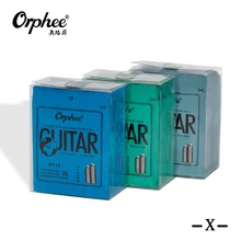 Cuerdas de guitarra Orphee Serie RX, conjunto de cuerdas de guitarra eléctrica Hexagonal de acero al carbono para 6 uds, accesorios de cuerdas de guitarra