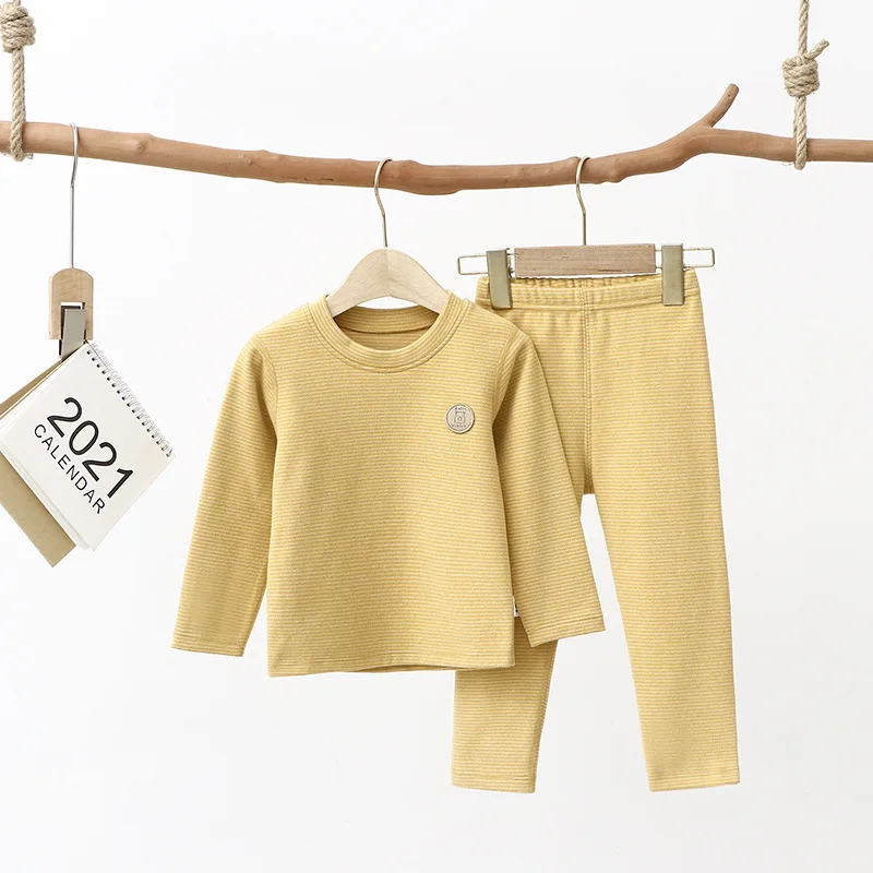 2 Pcs/Set Kids Thermal Underwear Winter Children Thermal Clothing Boys