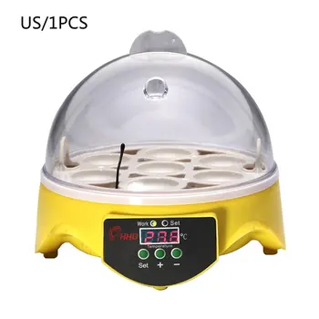 

7 small incubator semi-intelligent egg incubators ABS Transparent design Digital display Digital temperature controls
