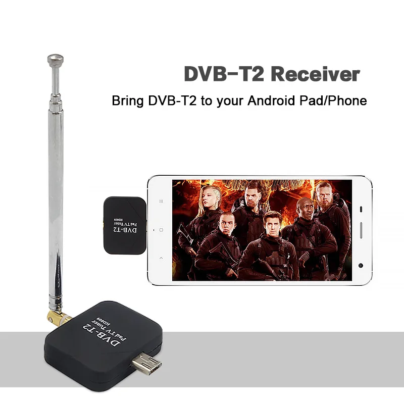 ZYKER DVB-T2 Pad USB ТВ-тюнер HD антена цифровой HD ТВ-DVB-T2 ТВ-палка ТВ-часы Live приемник для Android Pad телефон планшет ПК