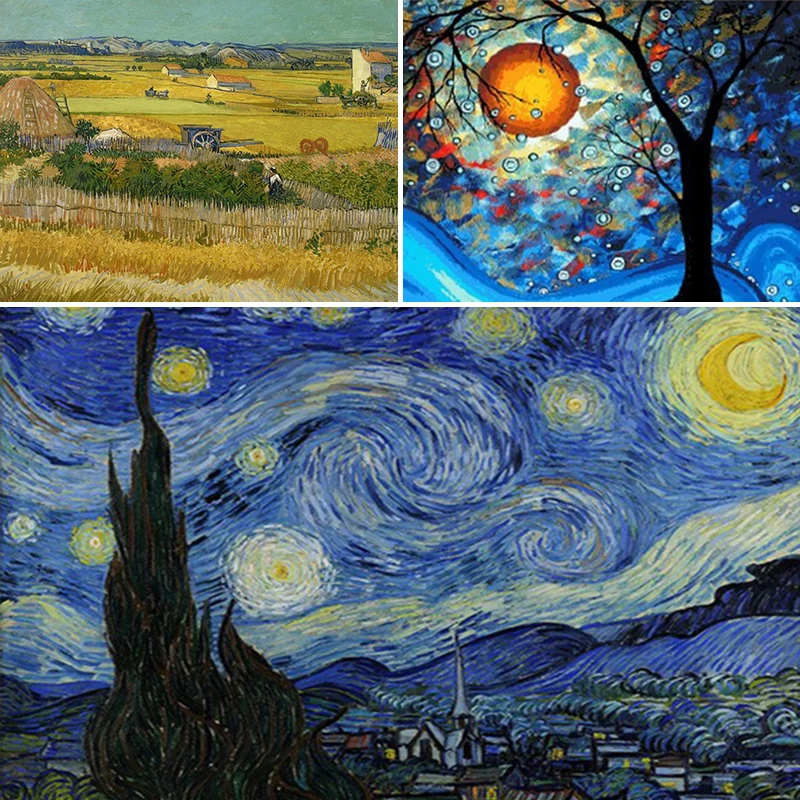 Diamond Painting Van Gogh Starry Night 5d Handmade Diy Diamond