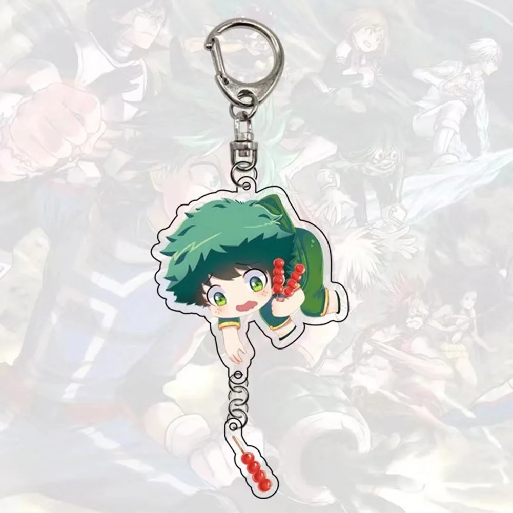 Японский аниме My Hero Academia Midoriya Izuku Todoroki Shoto Косплей Kawaii акриловый брелок подвеска