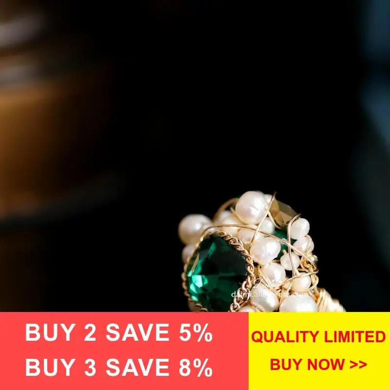 DAIMI кольцо в стиле барокко из пресноводного жемчуга с несколькими бусинами