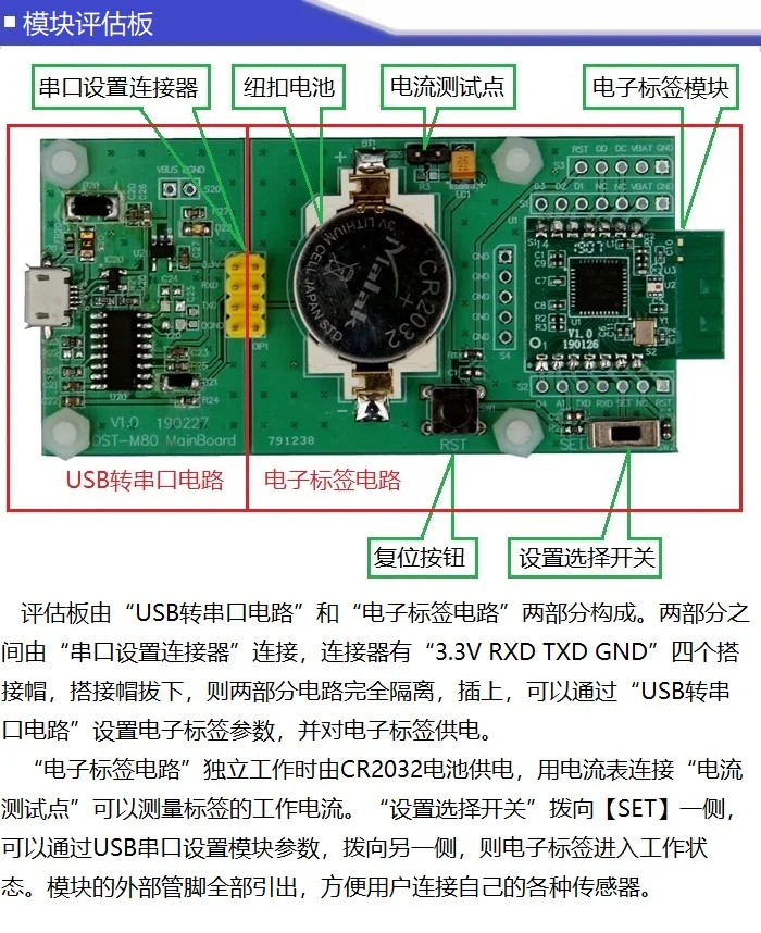 Дистанционный электронный модуль тэгов Активный RFID переключение аналогового сбора Обратный контроль выход СВЕТОДИОДНЫЙ