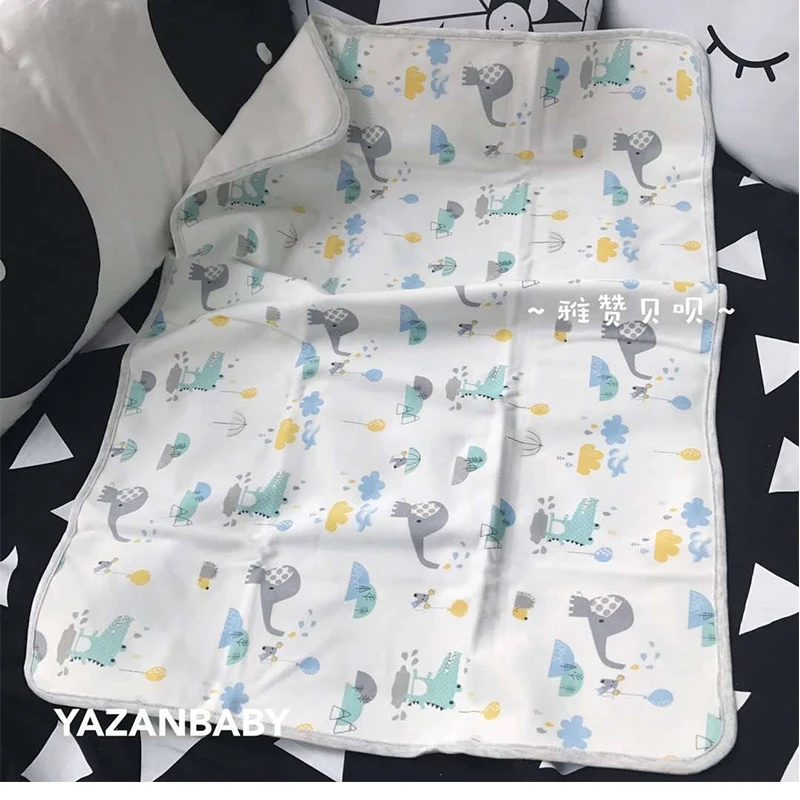 

yazan Reusable Baby Changing Mats Cover Baby Diaper Mattress Diaper for Newborn Cotten Waterproof Changing Pats Flool Play Mat
