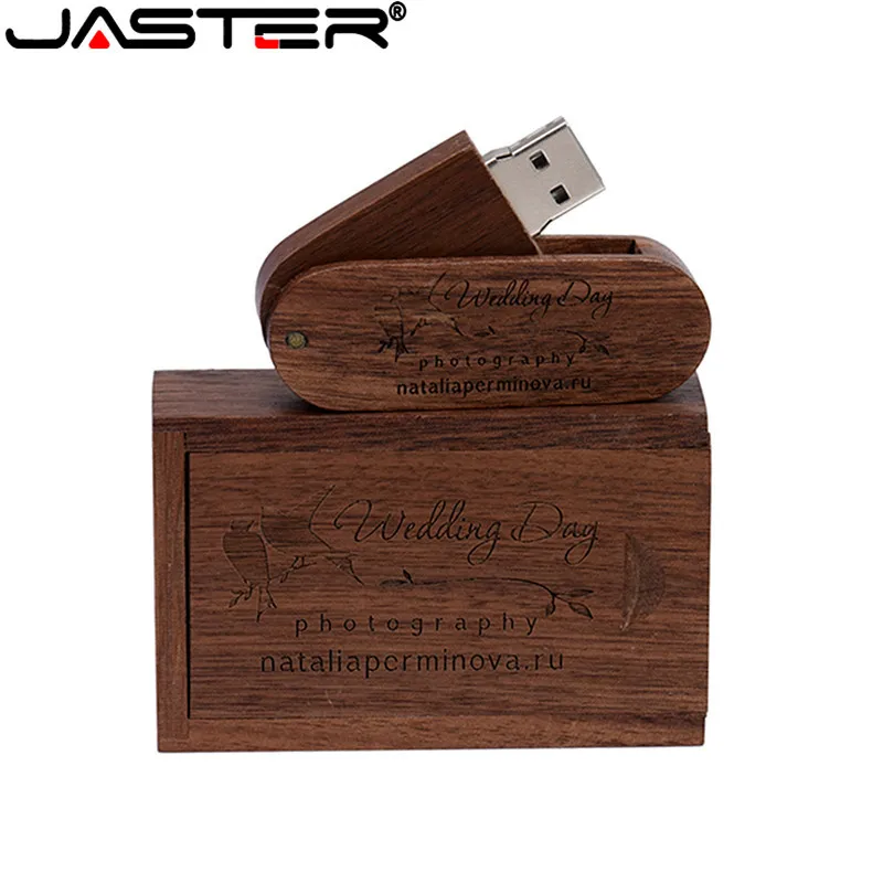 JASTER(более 10 шт. бесплатный логотип) Деревянный USB+ коробка USB флэш-накопитель 64 Гб 16 г 32 Гб карта памяти для фотографии свадебный подарок