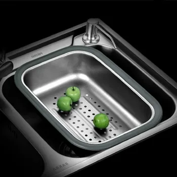 

Stainless steel sink drain basin dish drain basket fruit vegetable dish basket sink sink accessories WJB32713