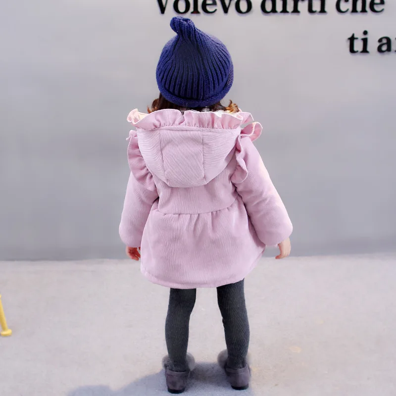 Western Style Baby Girls Cotton-padded Clothes Kids Warm Clothes New Style Winter Infant Brushed And Thick Cotton-padded Ja